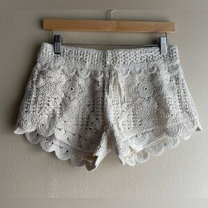 Surf Gypsy Cream Women Shorts Size Medium
